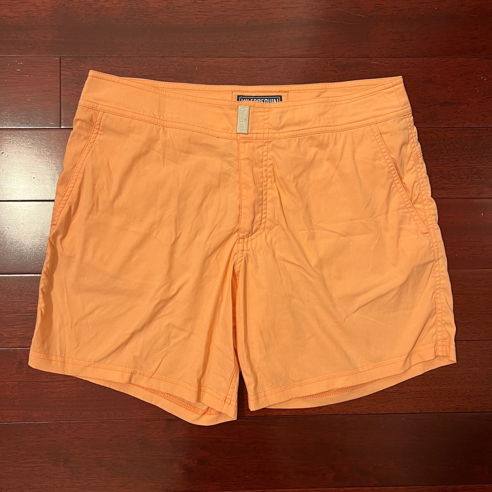Vilebrequin mens swim shorts in peach - new condition